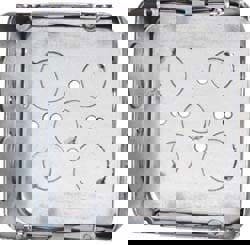 Electrical Outlet Box: Steel, Square, 4-11/16